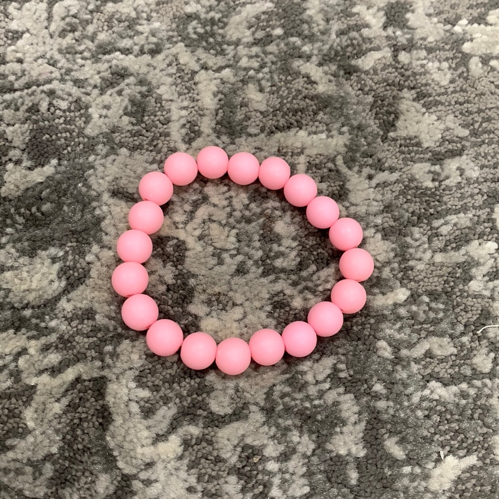 Pink big bead bracket, handmade by me!!
